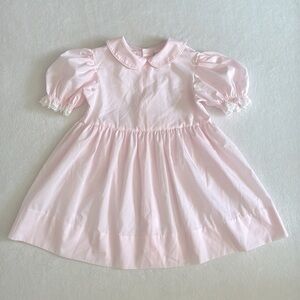 {VTG} Bryan | Peter Pan Collar Puff Sleeve Button Back Dress L/736 Pink (4)